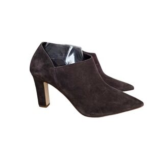 Cole Haan Grand 360 Brown Suede Pointed Toe Shootie‎ Ankle Boots Womens 10B